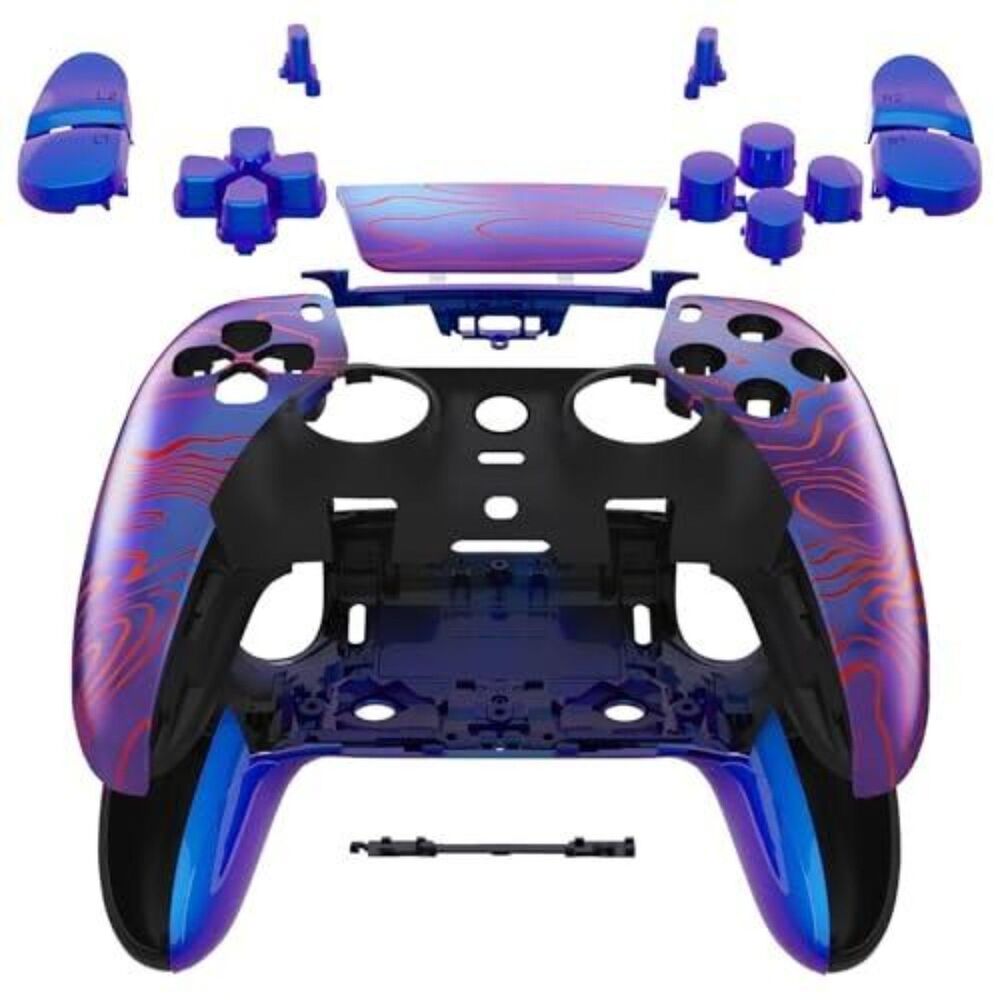 eXtremeRate Full Set Shell Buttons Cover Compatible with ps5 Edge Controller